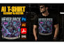 vector trace, cleanup, and convert ai t shirt design to vector